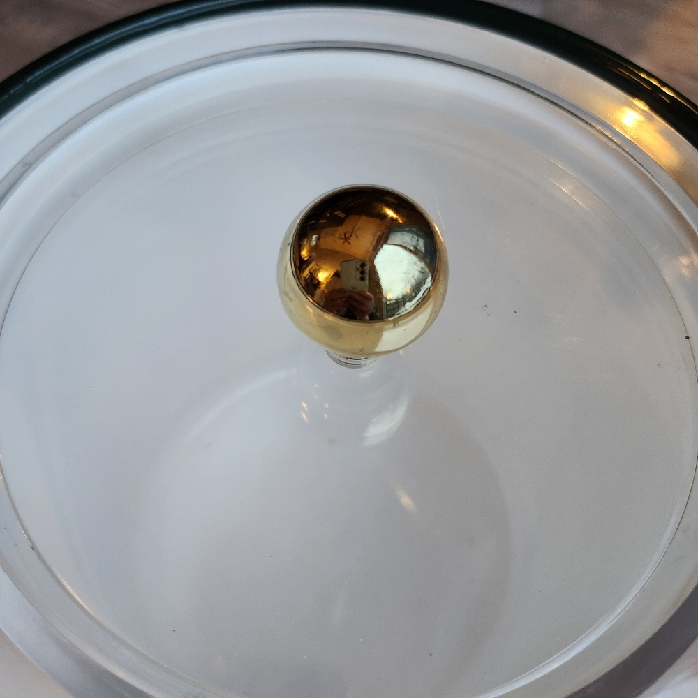 Vintage Georges Briard Christmas Ice Bucket Green Plaid MCM Barware Vinyl USA - Picture 3 of 9